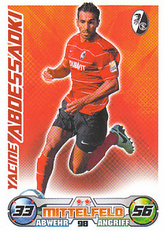 Yacine Abdessadki SC Freiburg 2009/10 Topps MA Bundesliga #98